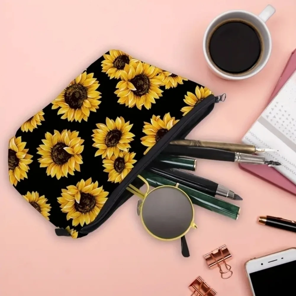 Sunflower Cosmetic Bag